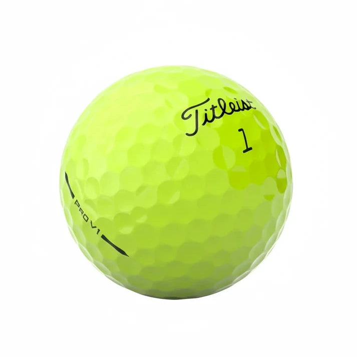 Yellow Titleist Prov1